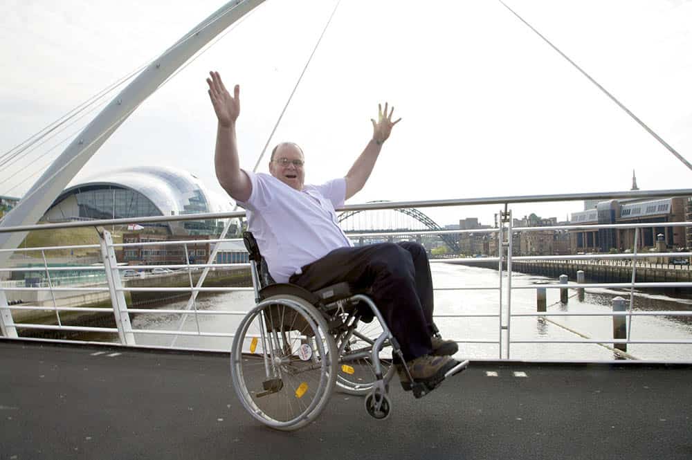 International Wheelchair Day founder Steve Wilkinson on bridge