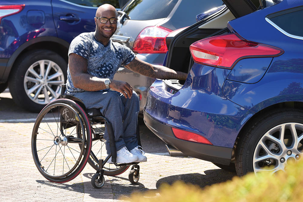 Motability customer wheelchair lightweight