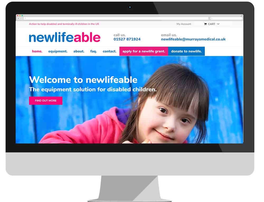 Newlifeable recycling website new by Murrays Medical