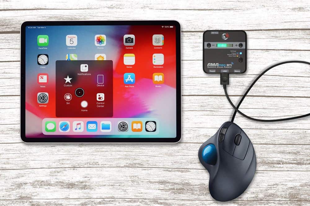 Adapter for iOS devices with mouse for iPad and iPhone