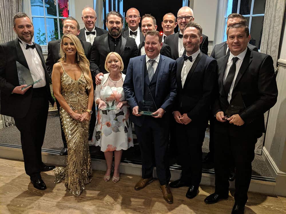 Handicare Awards 2019 winners with Channel 4's Ant Middleton