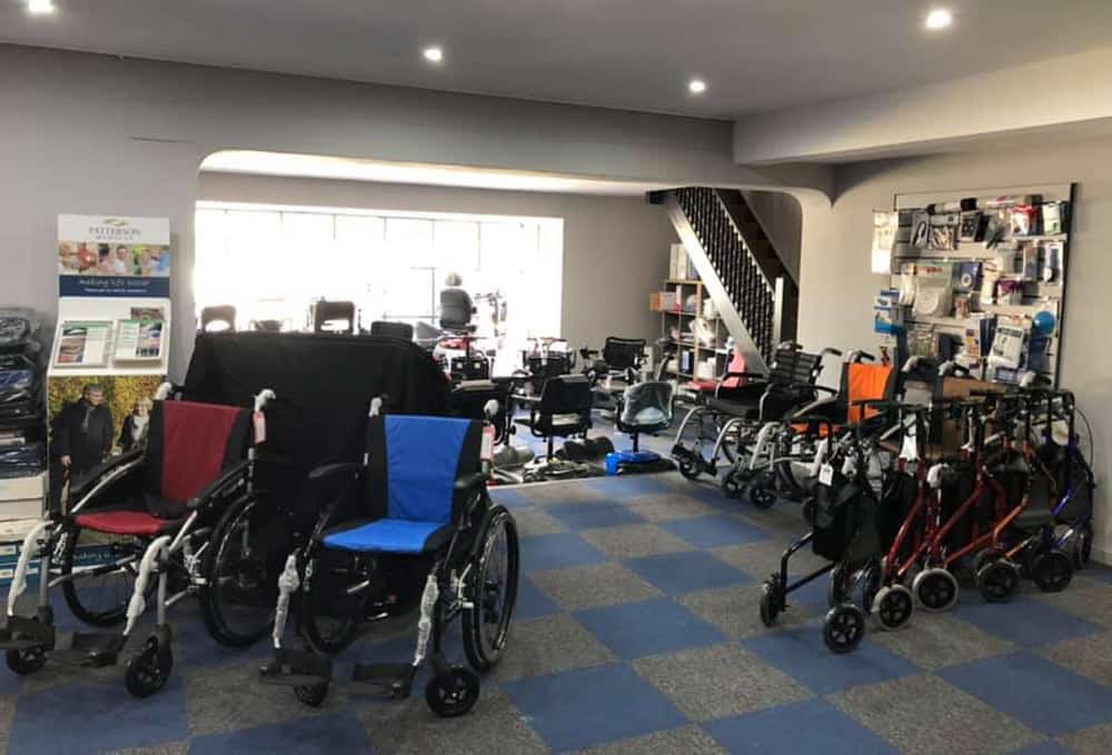 Mobility Scooters UK The Mobility Shop Ferndown Showrrom with scooters and wheelchairs