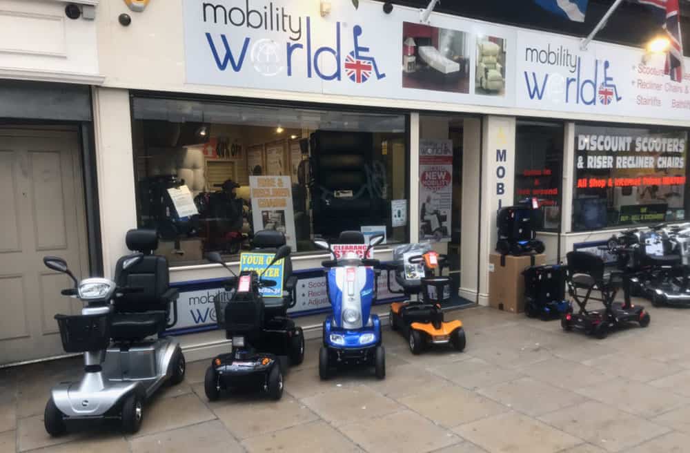 Southport Mobility shop Mobility World's shop front