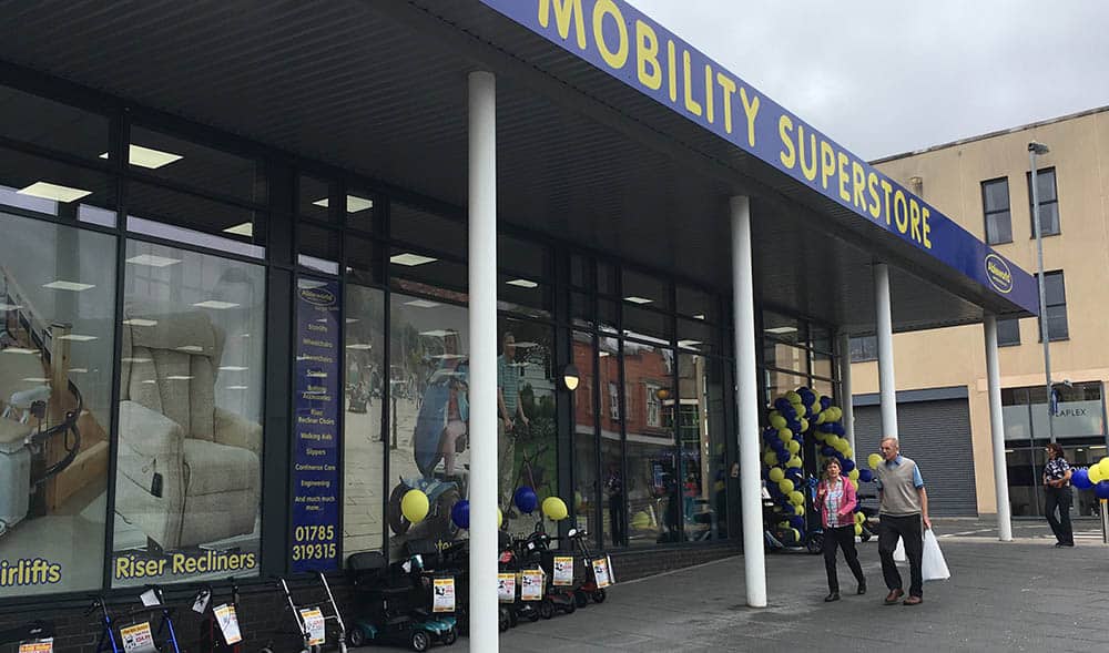 Ableworld Stafford Shop front at launch