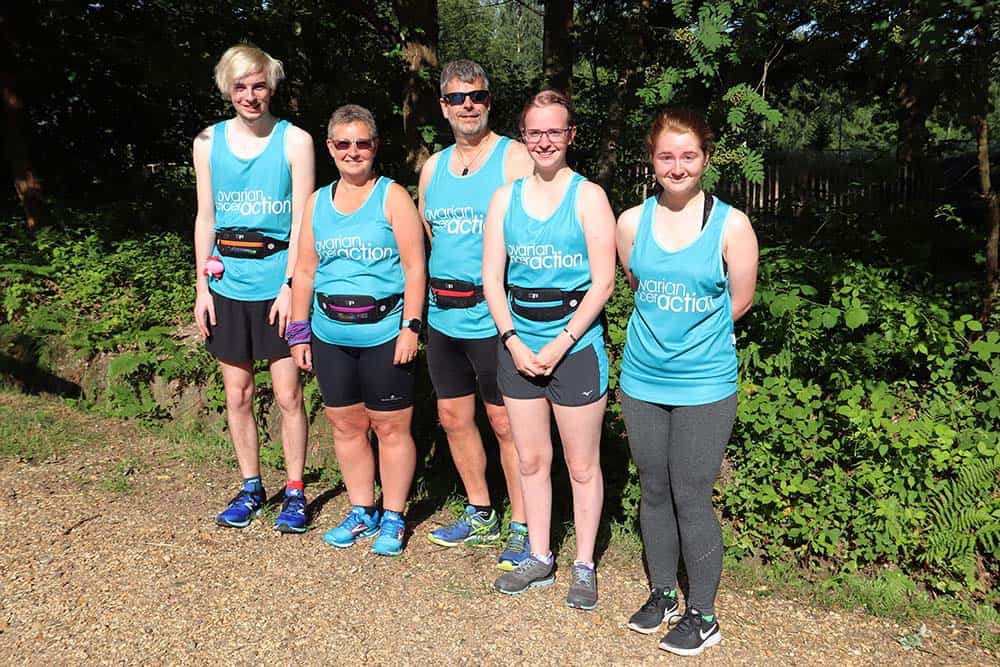 The team at Delichon taking part in park run