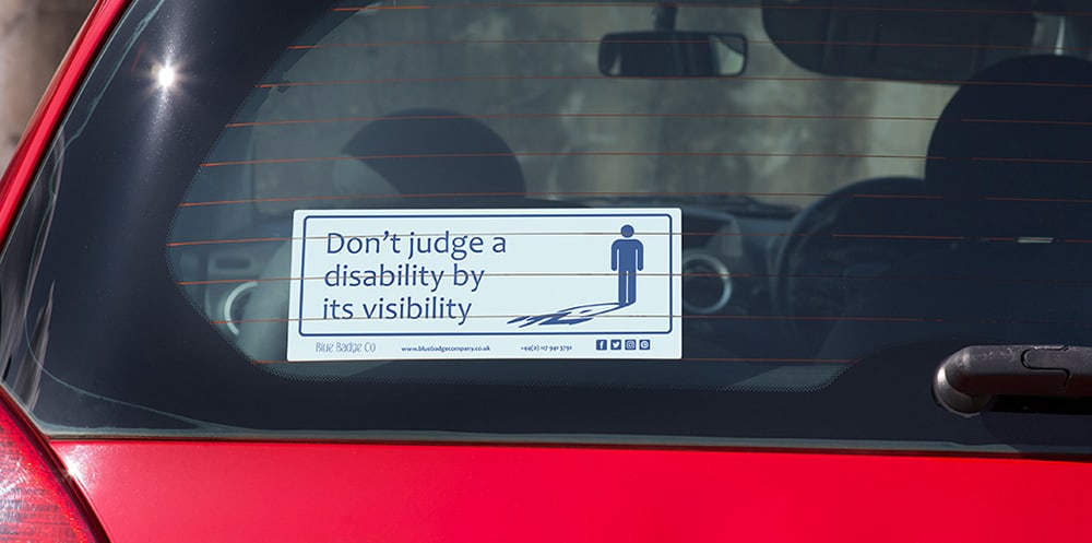 Disability Car Sticker Blue Badge