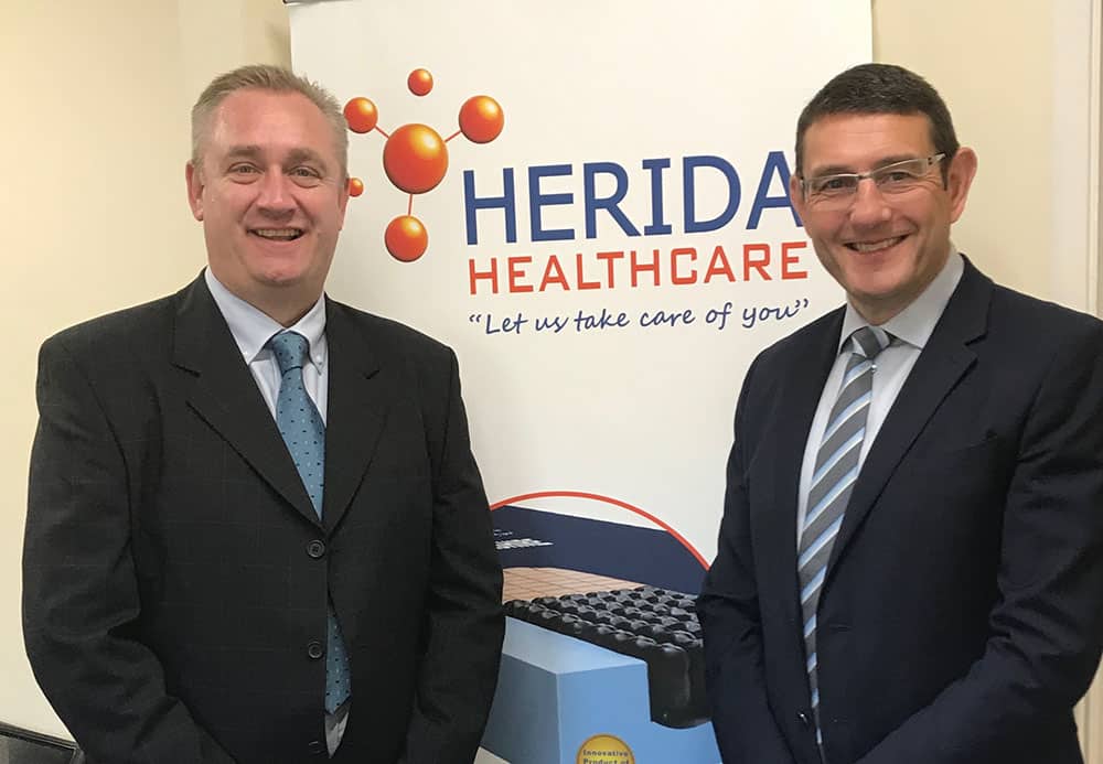 Herida Healthcare Dave Emmerson (Head of Ops) and – on right - John Bentley (MD)
