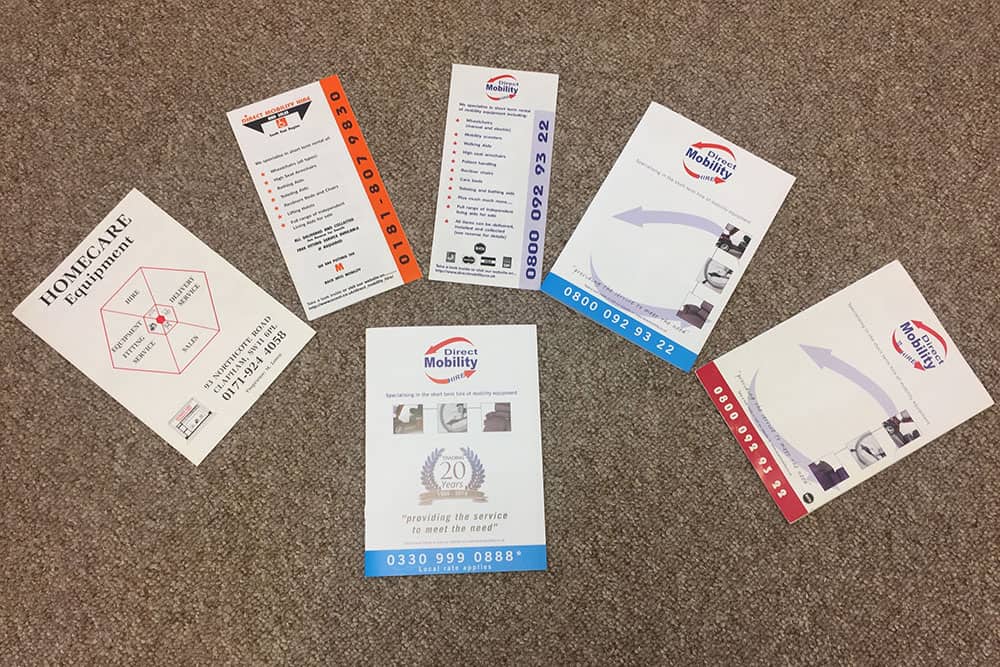 Direct Mobility Hire’s brochures image