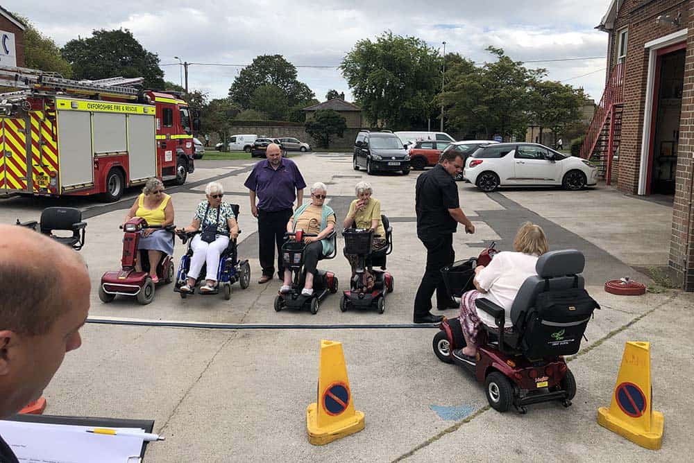 Pride Mobility scooter sategy group course in Bicester with Shire Mobility