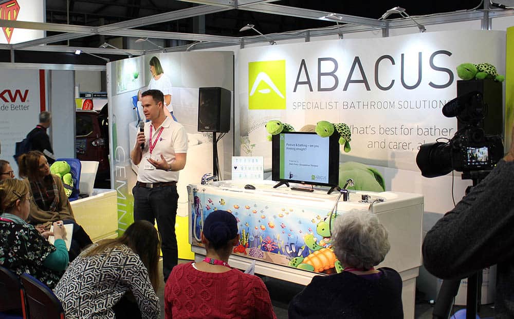 Abacus Bathing Adam Ferry delivering CPD seminar