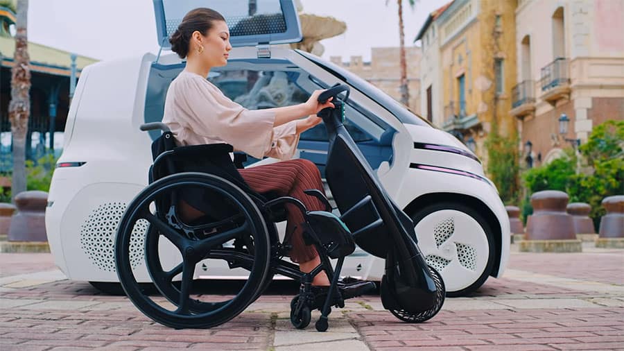 toyota power assist wheelchair lifestyle shot