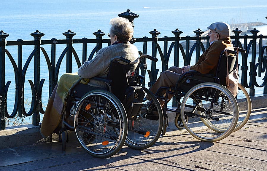 couple wheelchair