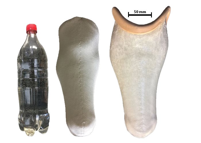 prosthetic limbs out of plastic bottles