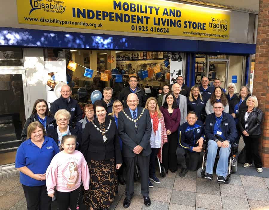 Warrington Disability partnership store front 