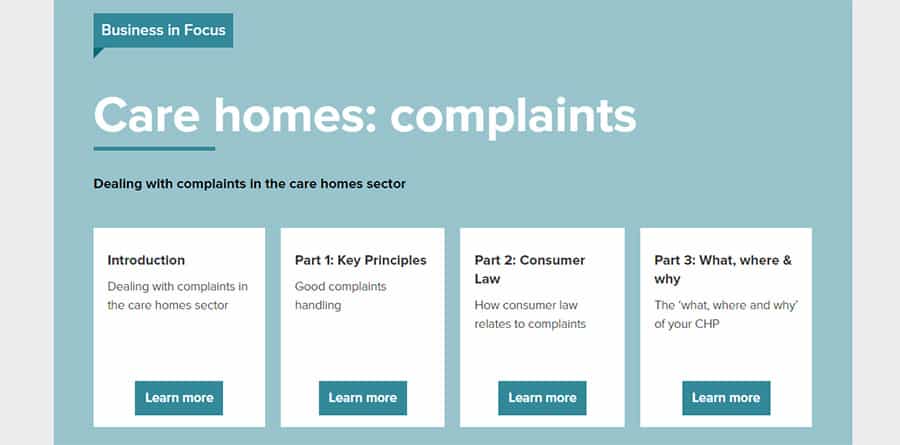 Care Home Complaints guide image