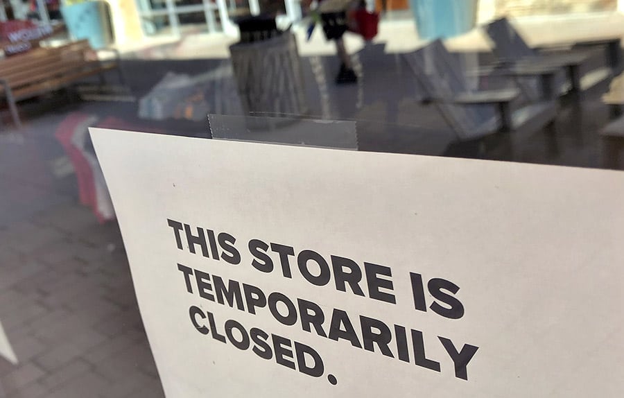 Coronavirus temporary store closure