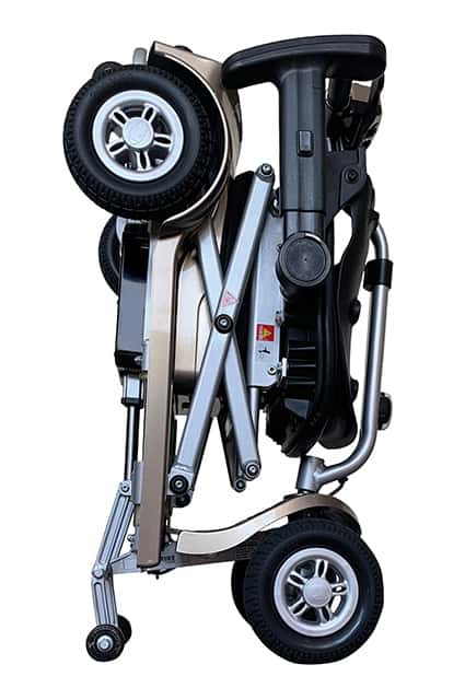 K Lite folded mobility scooter from Kymco
