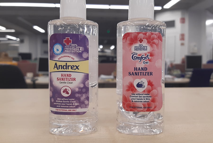 Counterfeit hand sanitisers trading standards