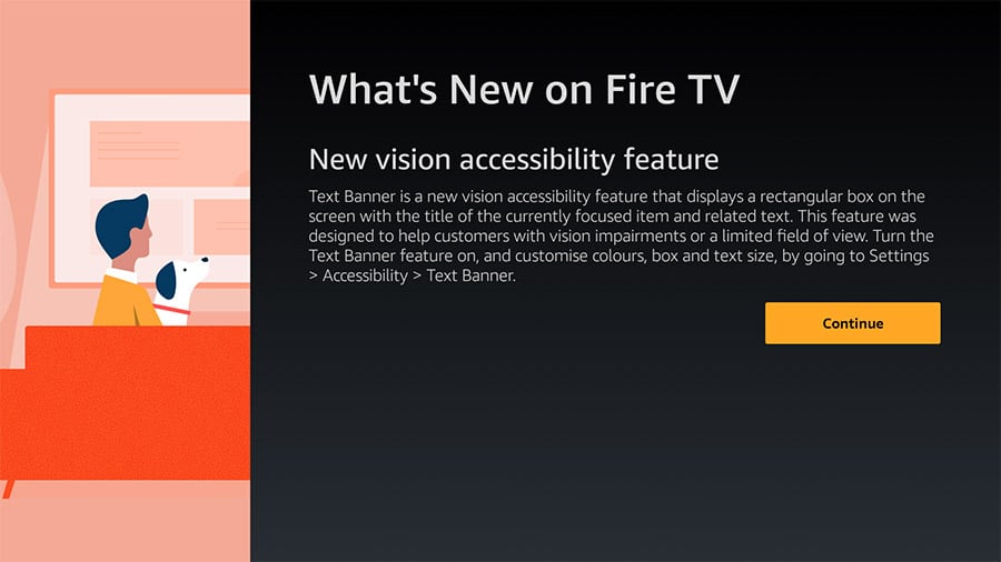 Amazon Text Banner for Fire TV image
