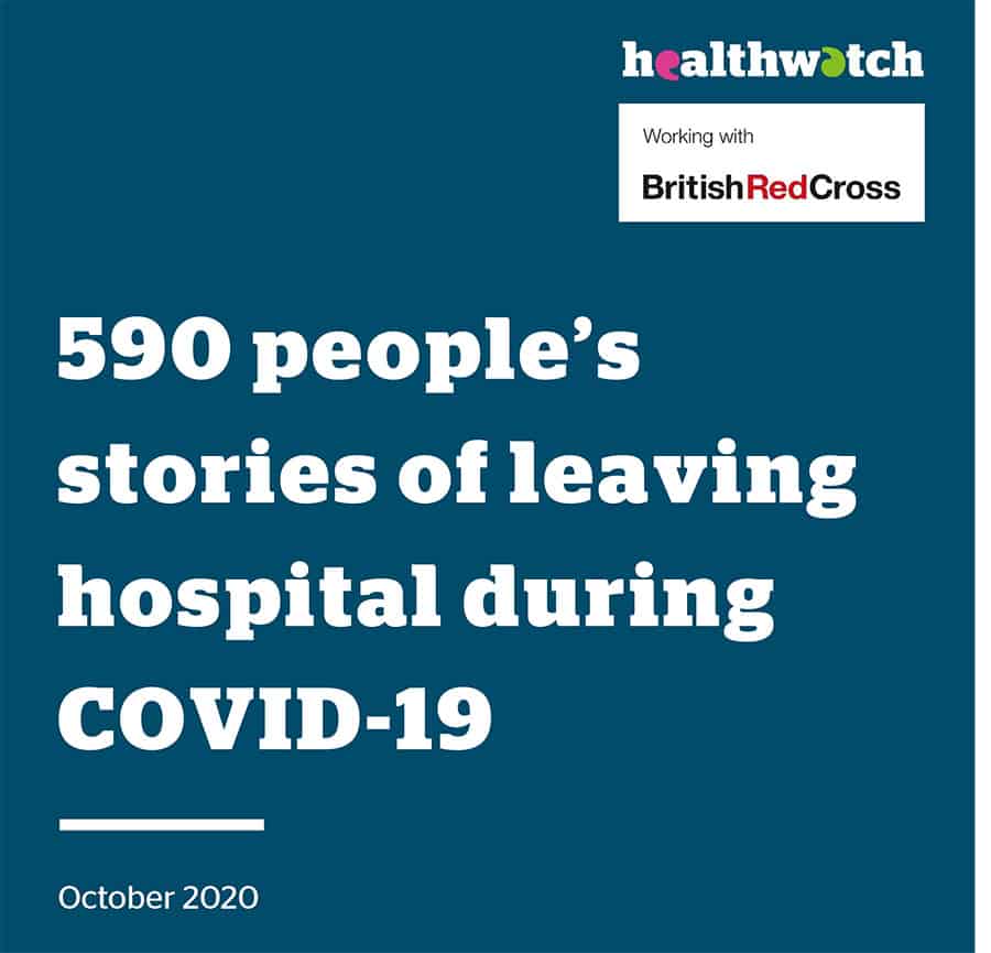 Healthwatch England hospital discharges report image