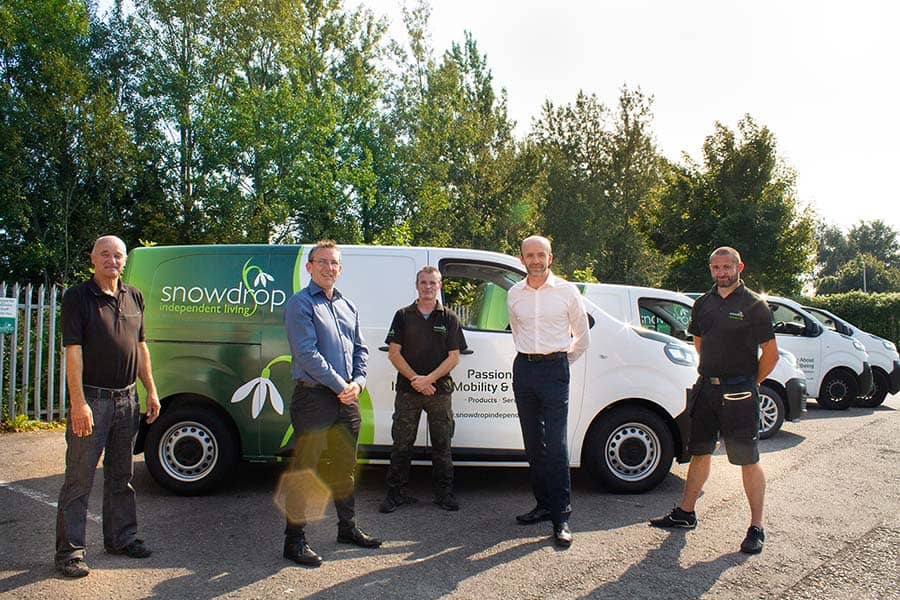 Snowdrop Independent Living team and van