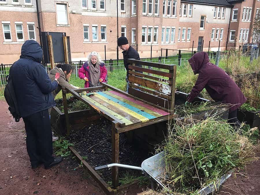 HHC developed a vegetable patch for the local community previously image