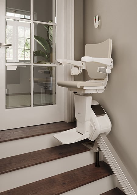 Non-handed Handicare 1100 Straight Stairlift with Zero Intrusion image