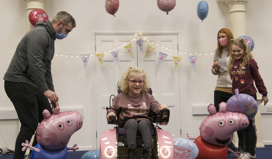 Sienna Richards with Peppa Pig chair