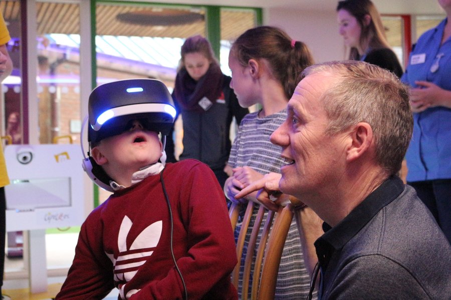 Virtual reality gaming for disabled children