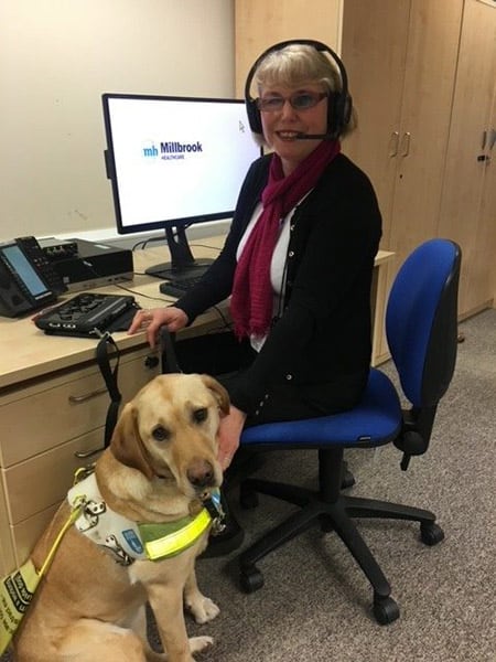 Millbrook Healthcare donates to Guide Dogs for the Blind image