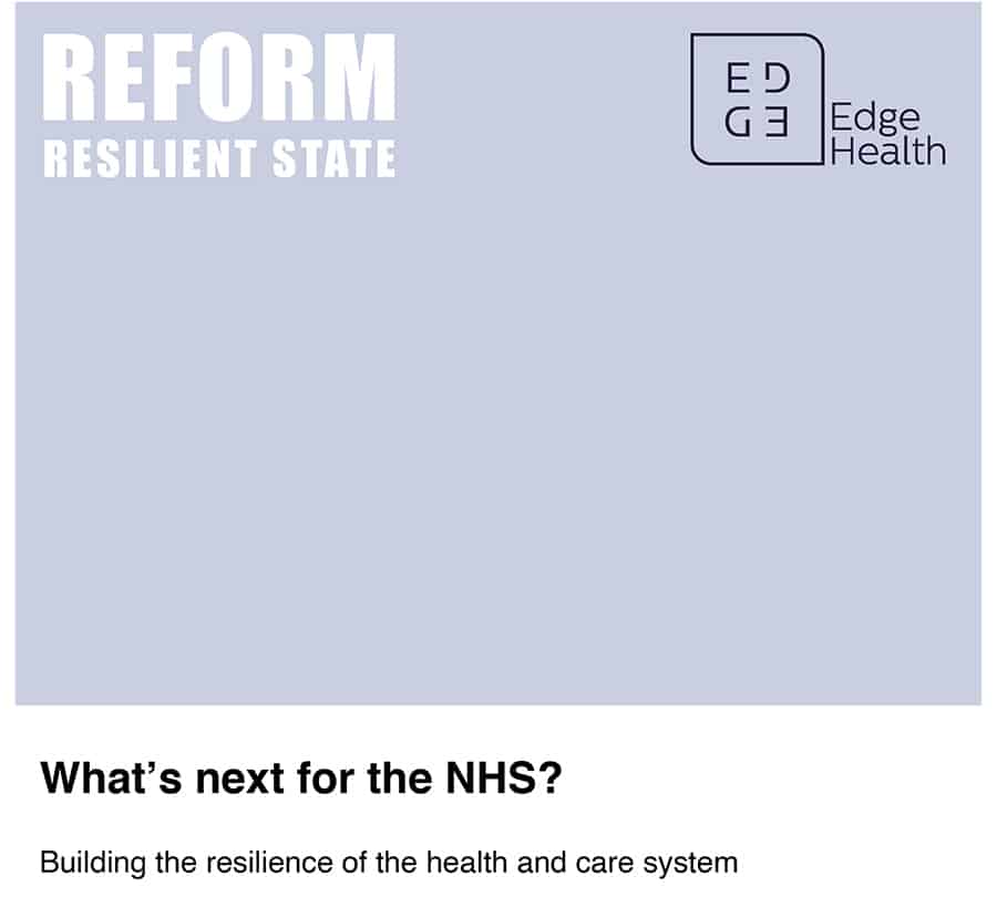 What’s next for the NHS? Building the resilience of the health and care system report image