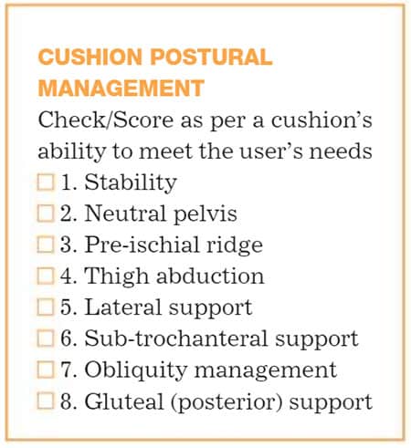 cushion postural management