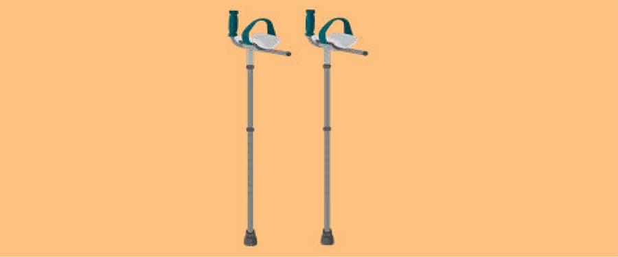Forearm crutches image
