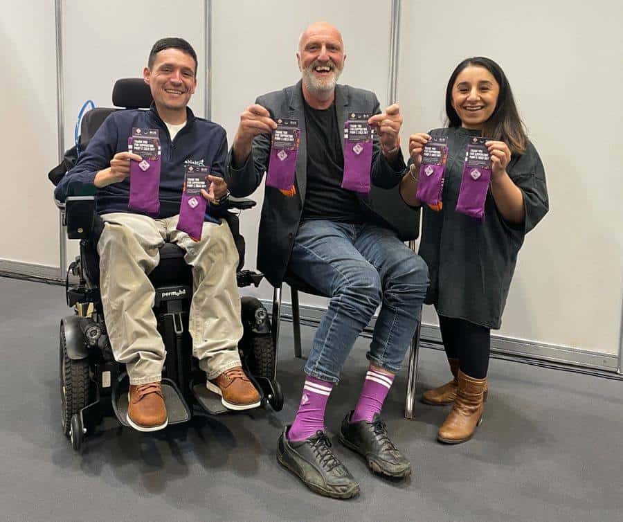 (From left to right) Josh Wintersgill, Founder, ableMove UK; Andrew Douglass, Founder, Parallel Lifestyle; Shani Dhanda, Founder, Diversability Card
