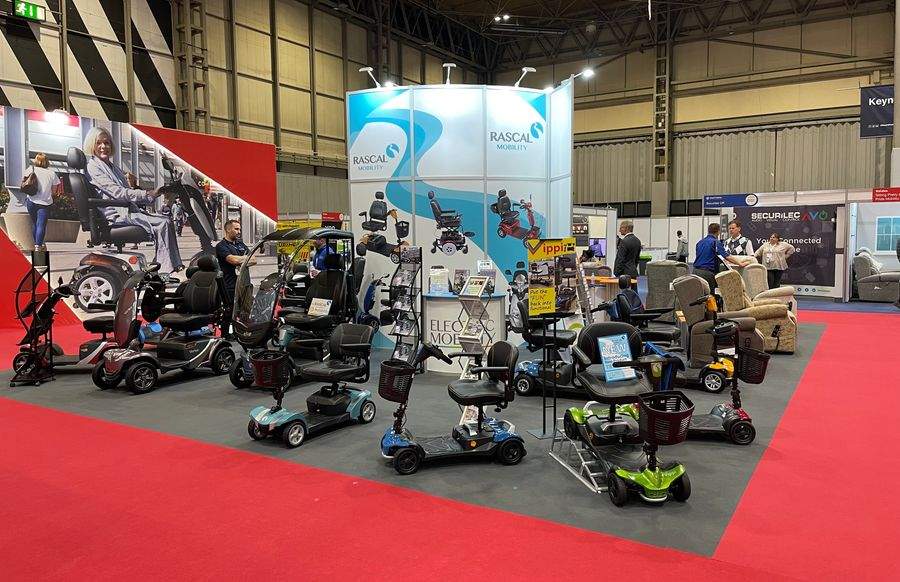 Electric Mobility show stand at Naidex