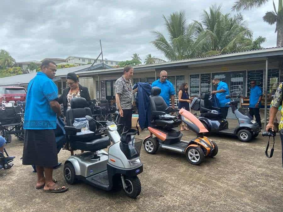 TGA Mobility scooters arrive in Fiji