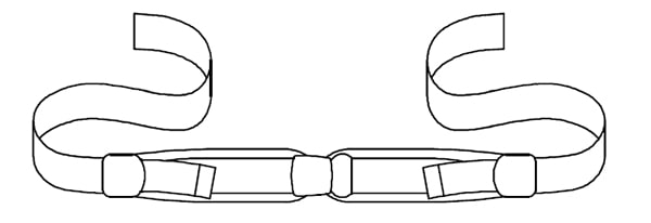 Figure 3 – Rear pull 2-point pelvic positioning support
