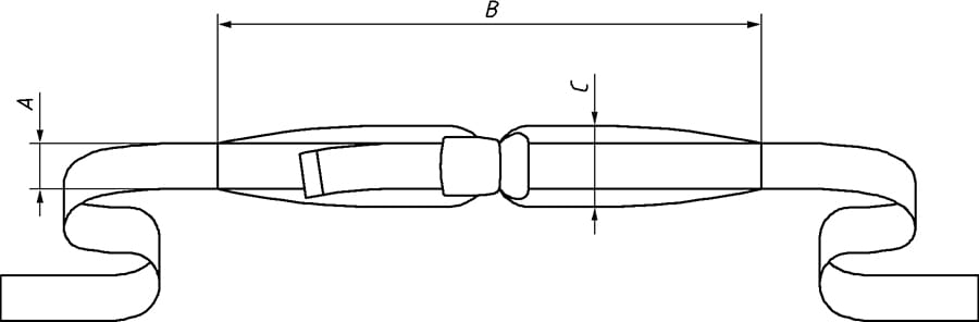 Figure 1. The components of a pelvic positioning belt