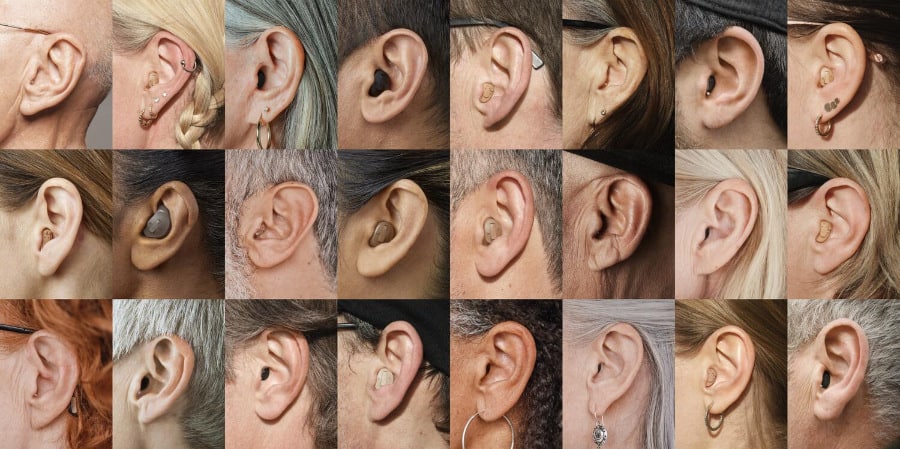 Oticon Own in ear user collage