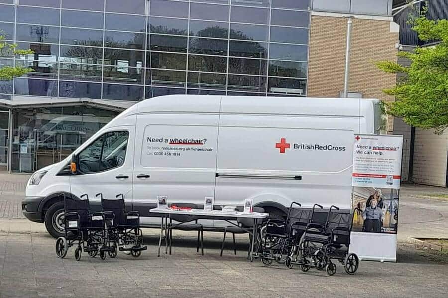 British Red Cross at Tesco supermarket