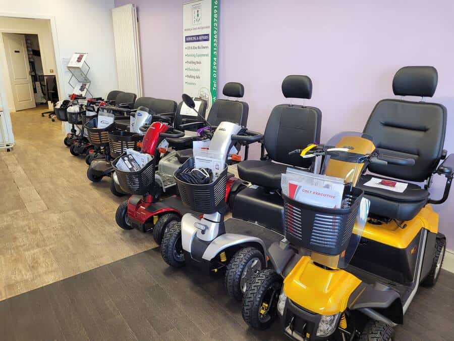 Scooters at Thistle Help Crosshouse