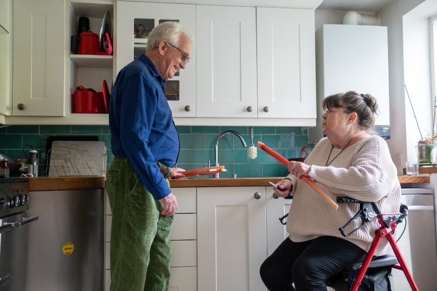 Centre for Ageing Better - Older disabled mobility disability couple housing