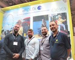Tim Ross from eFOLDi with Dom Goldsmith and associates from Freedom Mobility at Naidex