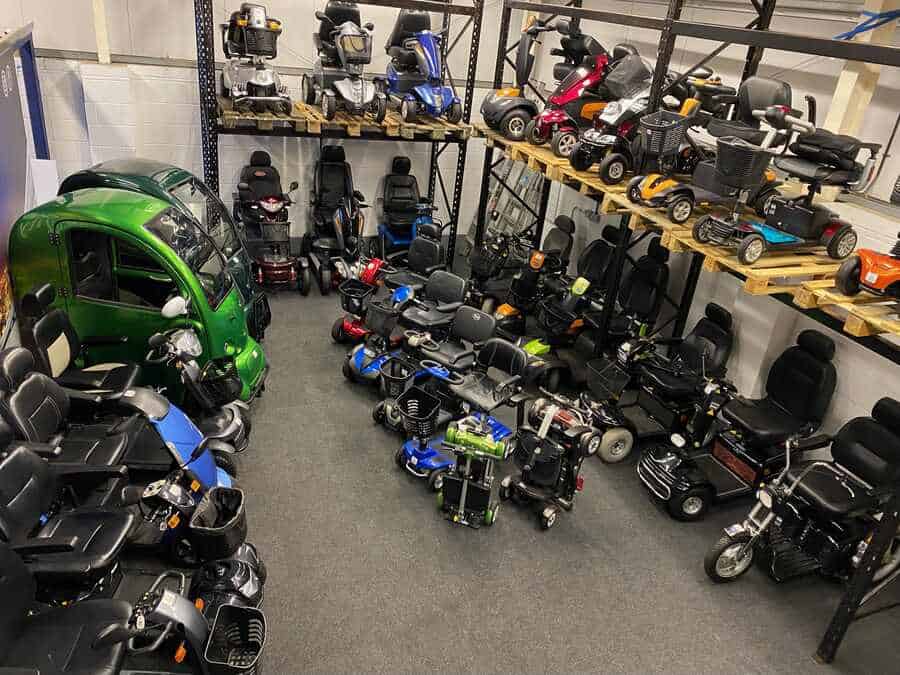 The showroom featured a range of scooters from leading brands