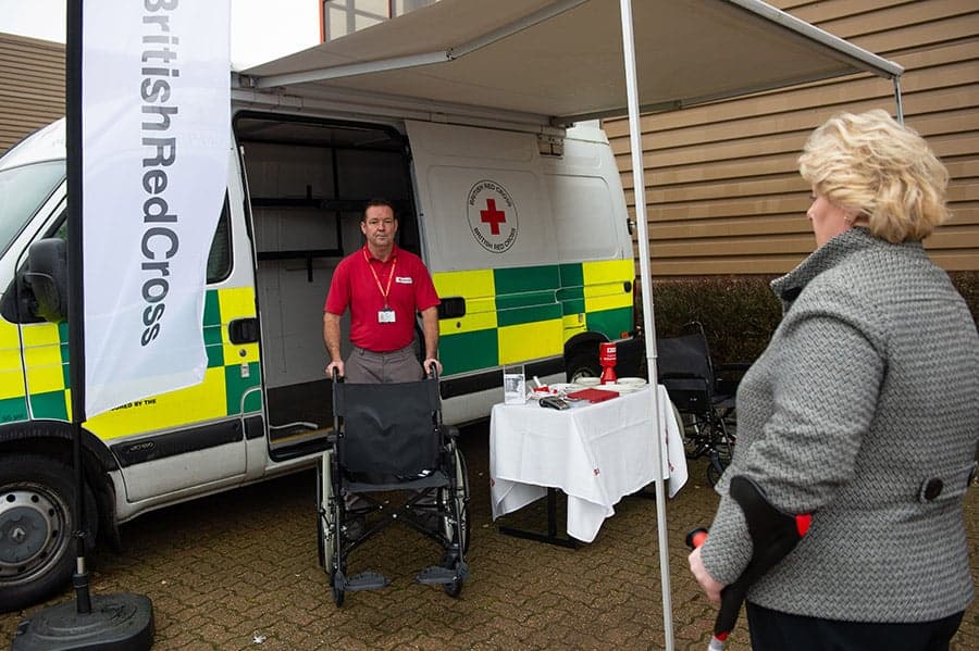 British Red Cross Service in Cambridge