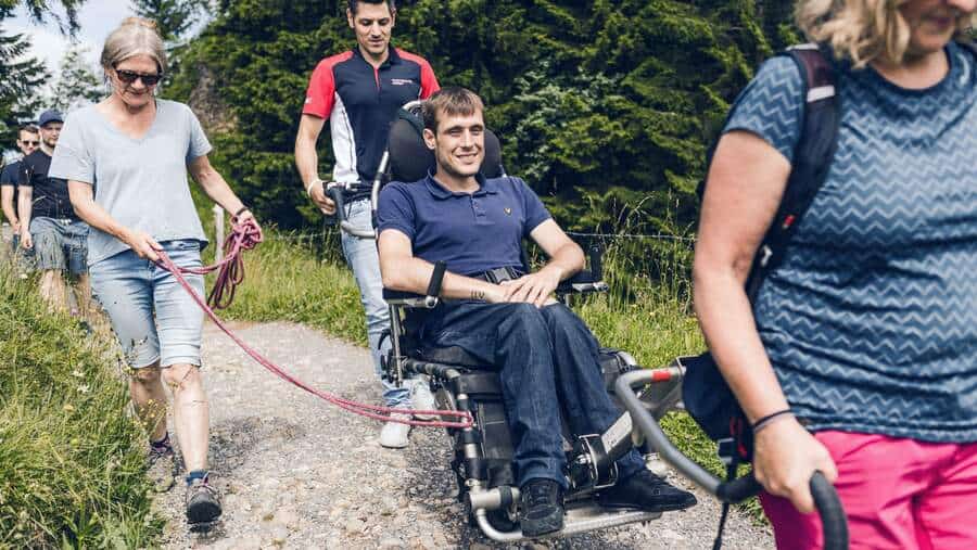 The Protrek wheelchair in use on Switzerland’s Mount Rigi