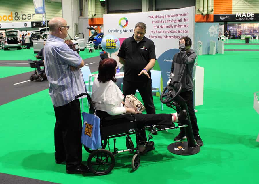 Friendly members from Driving Mobility will be ready to help all visitors attending Motability’s The Big Event.