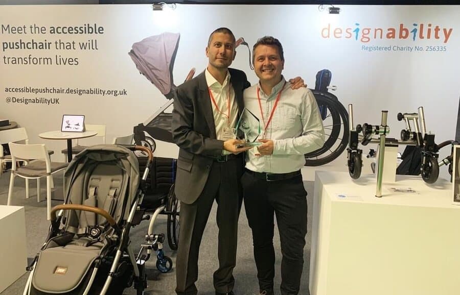 from left to right, Dario Canini, Designability’s Engineering Innovation Manager and Matt Ford, Designability’s Director of Design and Innovation