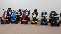 Mobility scooters for customers to try. Stairlift Solutions NI