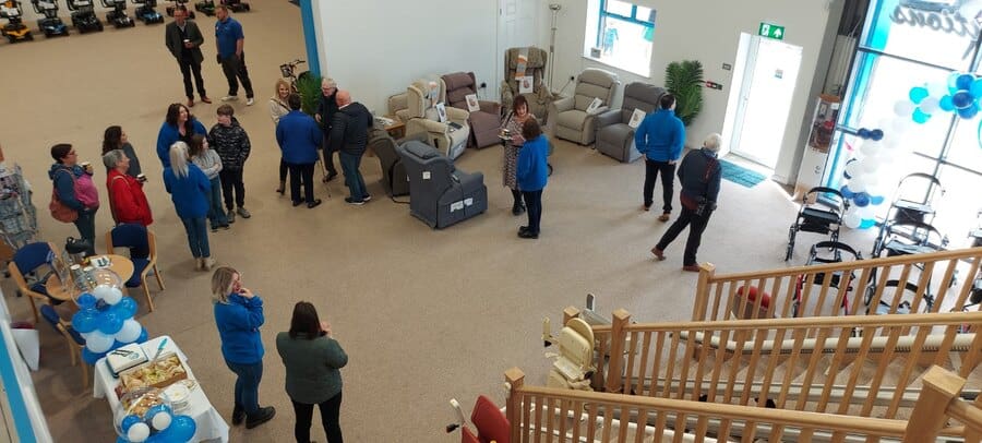 A busy launch day. Stairlift Solutions NI